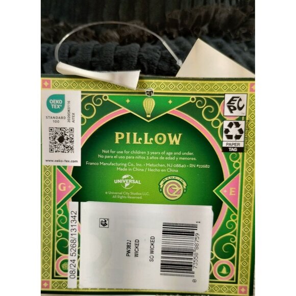 Wicked "Not Your Basic Witch" Black Witches Hat Plush Pillow For Children - Picture 2 of 9